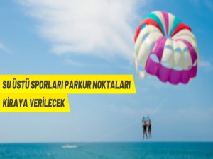 Manavgat'ta su üstü spor parkur noktaları kiraya verilecek