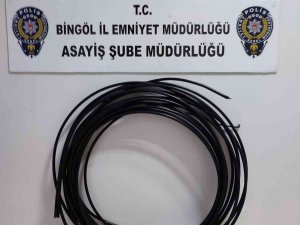 Bingöl’de Kablo Çalan Şahıs Tutuklandı