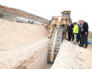 Başkan Gürkan, Kanalizasyon Batı Kolektörü Çalışmalarını İnceledi