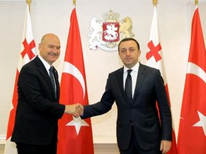 Bakan Soylu Gürcistan Başbakanı Garibaşvili İle Görüştü