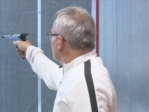 Gaziler, 2’inci Havalı Tabanca Eğitimlerinde Final Atışlarını Yaptı