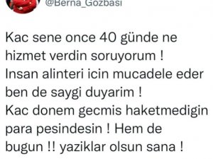 Berna Gözbaşı’dan Kulübe İcra Gönderen Eski Futbolcuya Tepki