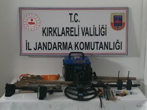 Kırklareli’nde İzinsiz Kazı Yapan 3 Şüpheli Yakalandı