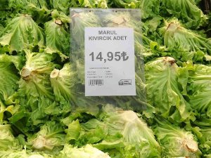 Tokat’ta Marul Serada 8 Lira, Markette 15 Lira