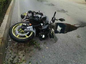 Yaya Geçidinde Motosikletin Çarptığı Kadın Hastanede Hayatını Kaybetti