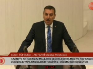 Ak Parti Mkyk Üyesi Tüfenkci’nin Sunduğu Yasa Teklifi Kabul Edildi