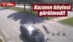 Erzurum'da MOBESE'ye yansıyan trafik kazaları VİDEO İZLE