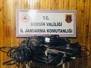 Mersin’de Kablo Hırsızlığı Yapan 3 Şüpheli Tutuklandı