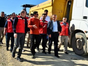Vali Tekbıyıkoğlu, Yol Yapım Çalışmalarını Yerinde İnceledi