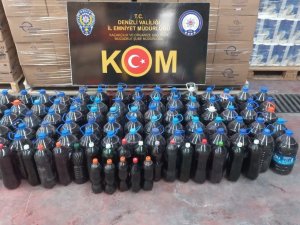 657 Litre Sahte Alkolle Yakalandılar