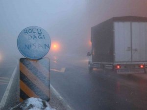 Bolu Dağı’na Nisan Ayında Kar Düştü
