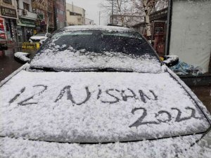 Ardahan Nisan Ayında Beyaza Büründü