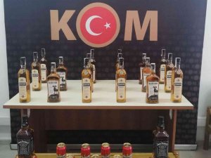 Burdur’da 31 Şişe Kaçak İçki Ele Geçirildi