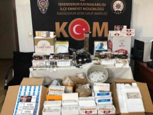Hatay’da Kaçak Makaron Ve Tütün Operasyonu