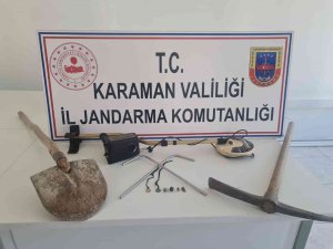 Karaman’da Kaçak Kazı Yapan Kişi Yakalandı