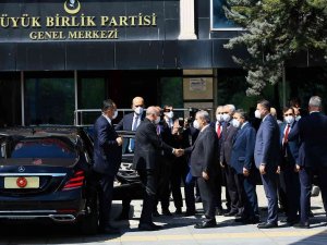 Cumhurbaşkanı Erdoğan, Mustafa Destici’yi Bbp Genel Merkezi’nde Ziyaret Etti