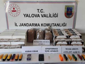 Yalova’da Jandarmadan Uyuşturucu Ve Kaçak Sigara Operasyonu