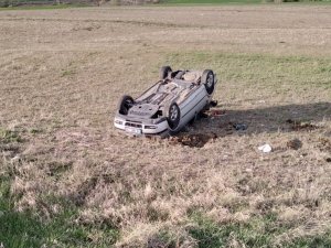 Çorum’da Otomobil Takla Attı: 1 Yaralı