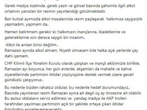 Chp’li Üyenin "Alkollü İftar" Fotoğrafı Ortalığı Karıştırdı