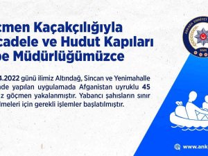 Başkentte 45 Düzensiz Göçmen Yakalandı