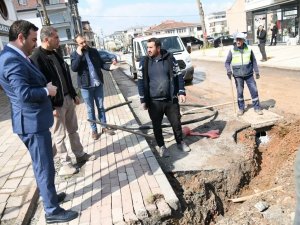 Başkan Özlü Çalışmaları Yerinde İnceledi
