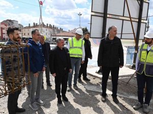 Başkan Bedesten Ve Yeraltı Otopark İnşaatını İnceledi
