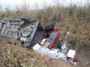 Ödemiş’te Minibüs Devrildi: 11 Yaralı