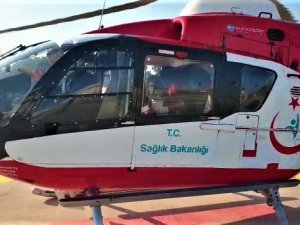 Trabzon’dan Samsun’a Ambulans Helikopterle Getirildi