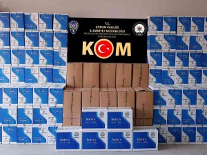 Çorum Polisinden Kaçak Sigara Operasyonu