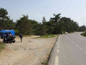 Takla Atan Atv’de Bulunan İki Turist Yaralandı