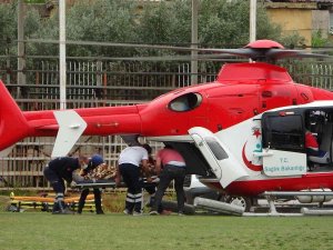112 Hava Ambulansı Menenjit Hastası İçin Havalandı