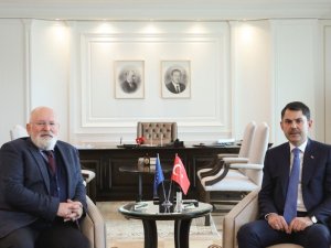 Bakan Kurum, Ab Komisyonu Başkan Yardımcısı Timmermans’ı Kabul Etti