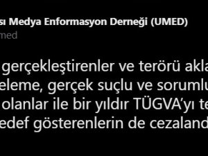 Umed, Tügva’ya Eyp Tipi Bomba İle Saldırılmasını Kınadı