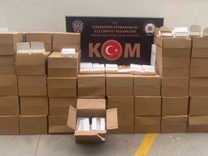 Hatay’da 680 Bin Kaçak Makaron Ele Geçirildi