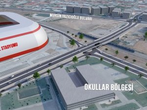 Stadyum Yanı Üst Geçit Ve Bağlantı Yolu Projesi Devam Ediyor
