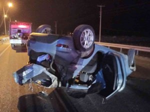 Nişanlı Çift Kazada Yaralandı