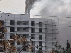 Bursa’da Lüks Rezidans İnşaatında Korkutan Yangın