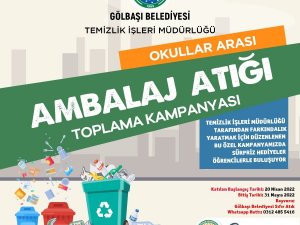 Gölbaşı’nda Okullar Arası Ambalaj Atığı Toplama Kampanyası Başlıyor