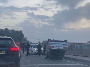 Sürücüsünün Kontrolünden Çıkan Otomobil Takla Attı: 2 Yaralı