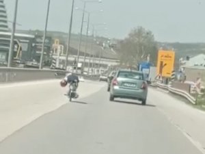 Motosiklet Üzerinde Akrobatik Hareketler Yapan Sürücüye Ceza