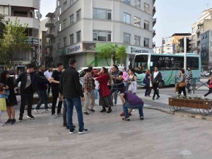 Kadına Şiddeti Gerçek Sanıp Müdahale Etmek İstediler