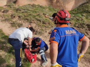 Kaadokya’da Mahsur Kalan Turist Kurtarıldı
