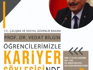 Bakan Bilgin, Bayburt Üniversitesi Öğrencileriyle Buluşuyor
