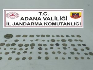 Adana’da 86 Bronz Sikke Ele Geçirildi