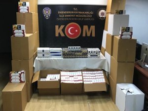 Hatay’da Kaçak Makaron Ve Sigara Operasyonu