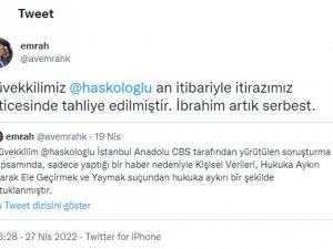 İ̇brahim Haskoloğlu Tahliye Oldu