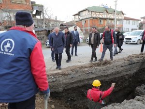 3 Ayda 10 Bin Metre Alt Yapı Hattı Döşendi