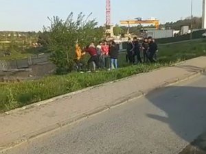 Yabancı Uyrukluların Tekme Tokat Kavgası Kamerada