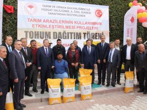 Yozgat’ta Bin 50 Çiftçiye Yağlık Ayçiçeği Ve Nohut Tohumu Dağıtıldı