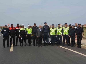 Kaymakam Hasan Yaman Bayram Trafiğini Denetledi